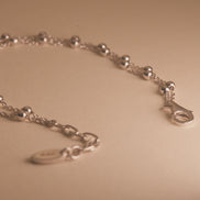Silver Beaded Bracelet