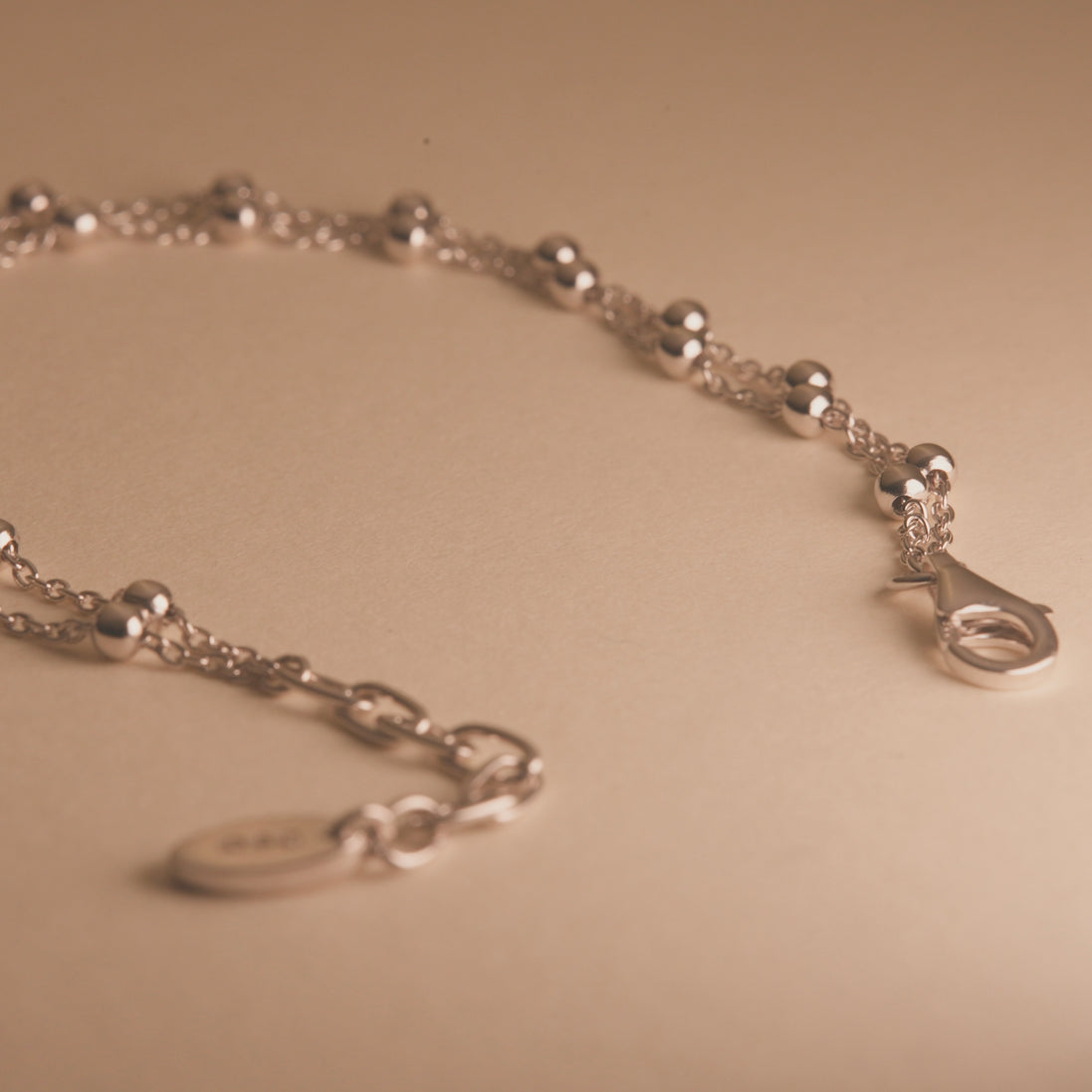 Silver Beaded Bracelet