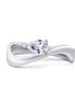 Curved Pear Ring