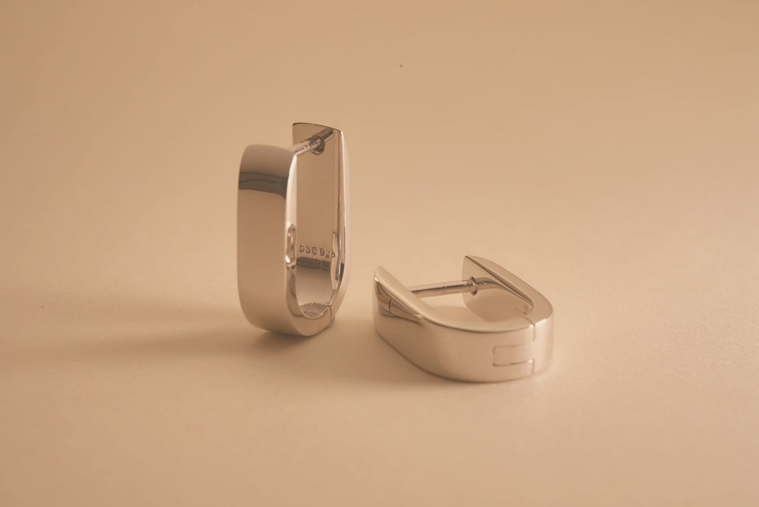 Small Bold U-Hoops